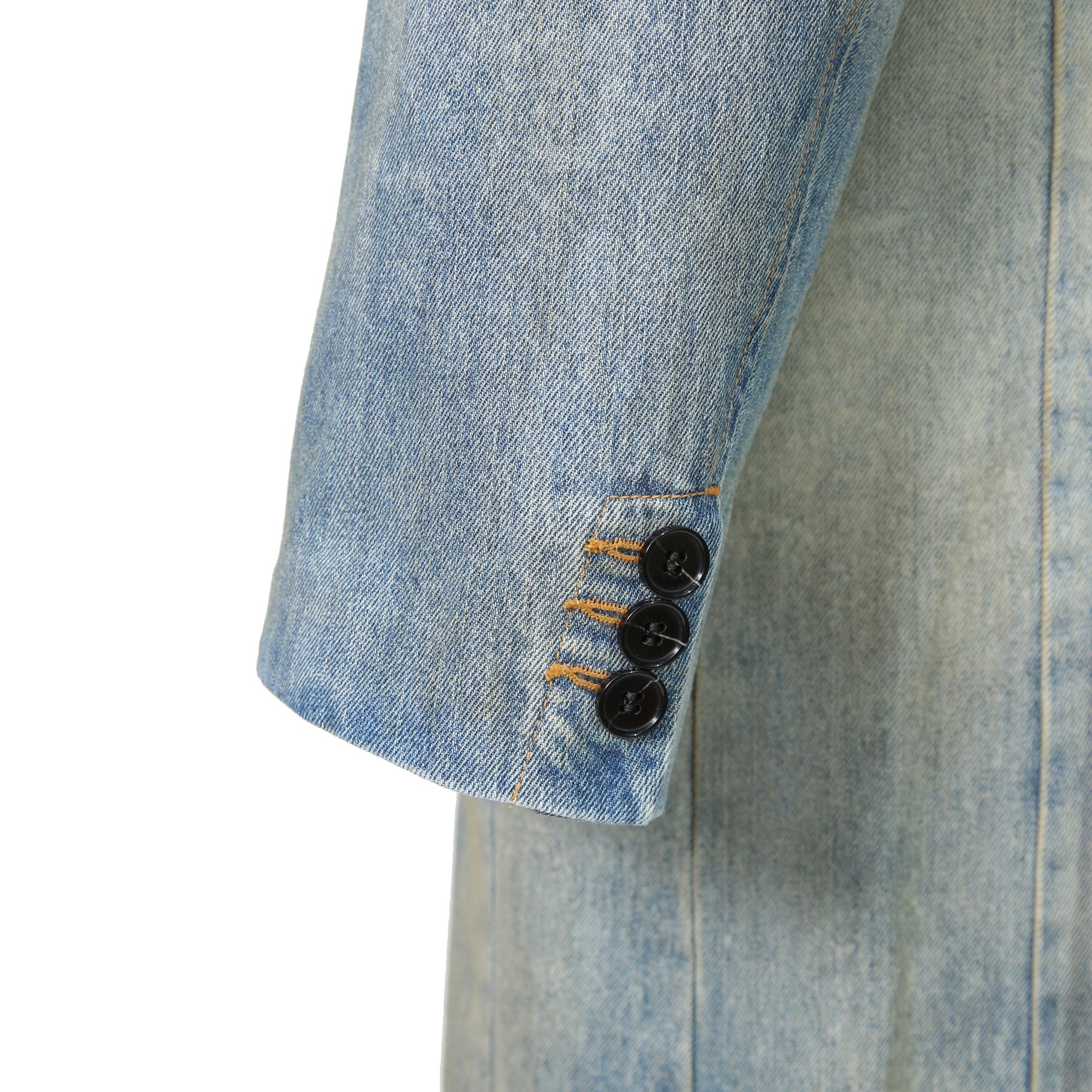 DIESEL ディーゼル / 24AW 美品 D-balzer-mid-fsf / デニム ロング チェスター コート / size S (INDIGO)