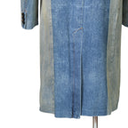 DIESEL ディーゼル / 24AW 美品 D-balzer-mid-fsf / デニム ロング チェスター コート / size S (INDIGO)