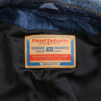 DIESEL ディーゼル / 24AW 美品 D-balzer-mid-fsf / デニム ロング チェスター コート / size S (INDIGO)