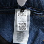 DIESEL ディーゼル / 24AW 美品 D-balzer-mid-fsf / デニム ロング チェスター コート / size S (INDIGO)