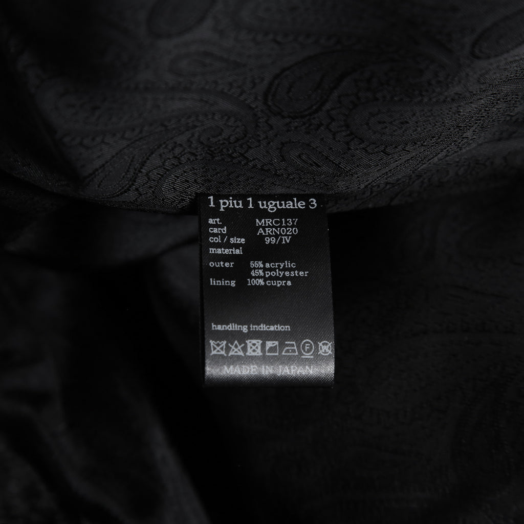 1piu1ugare3 ウノピウウノウグァーレトレ / 美品 24AW エコ ファー / ラップネック フーデッド コート / MRC137 / size 4 (BLACK)