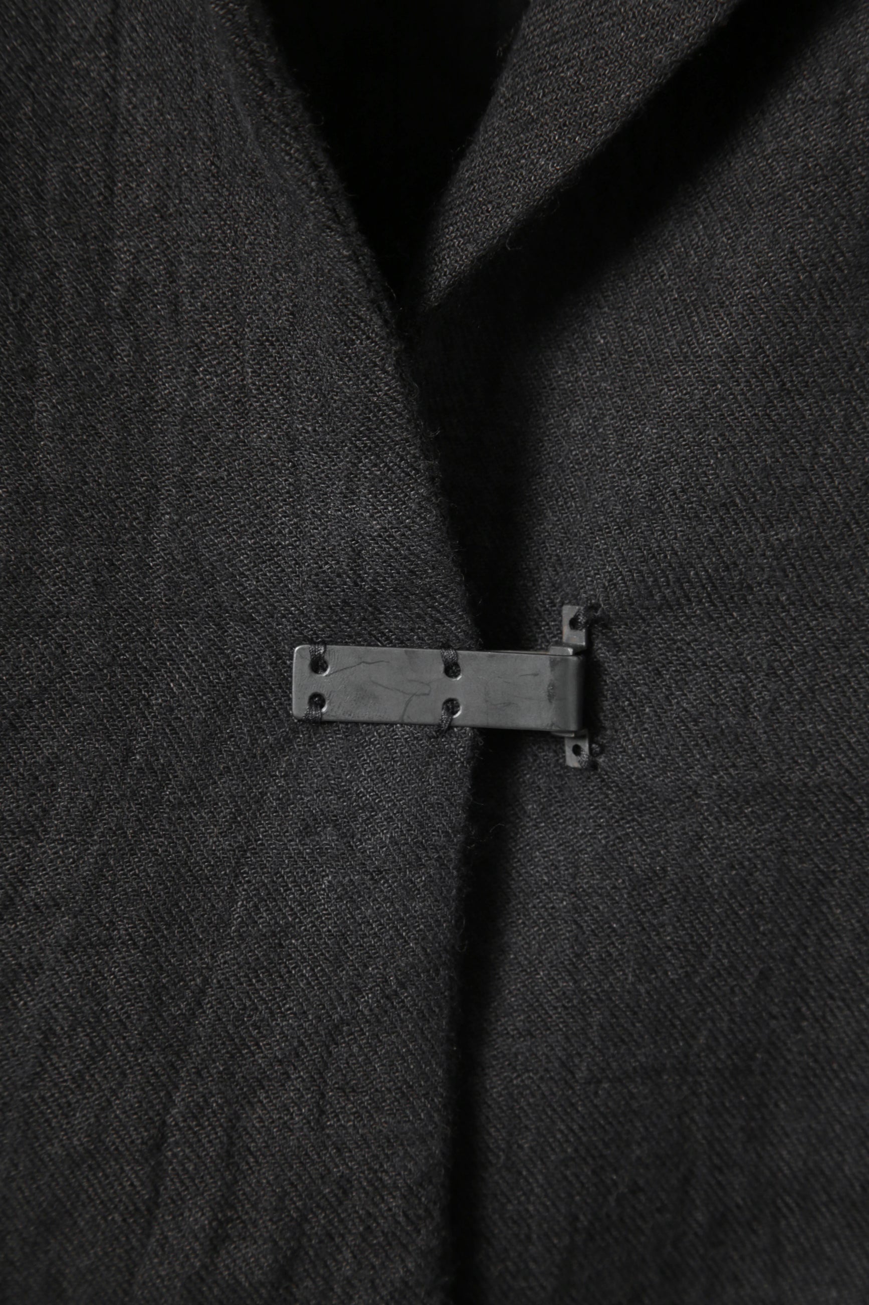 希少 新品 A.F ARTEFACT アーティファクト / リネンウール / ニット切替 オーバーサイズ ジャケット / size 1 (BLACK) ユニセックス