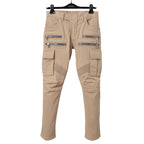 BALMAN バルマン / 蛇腹 バイカー スリム カーゴ パンツ / スキニー / size 29 (BEIGE)