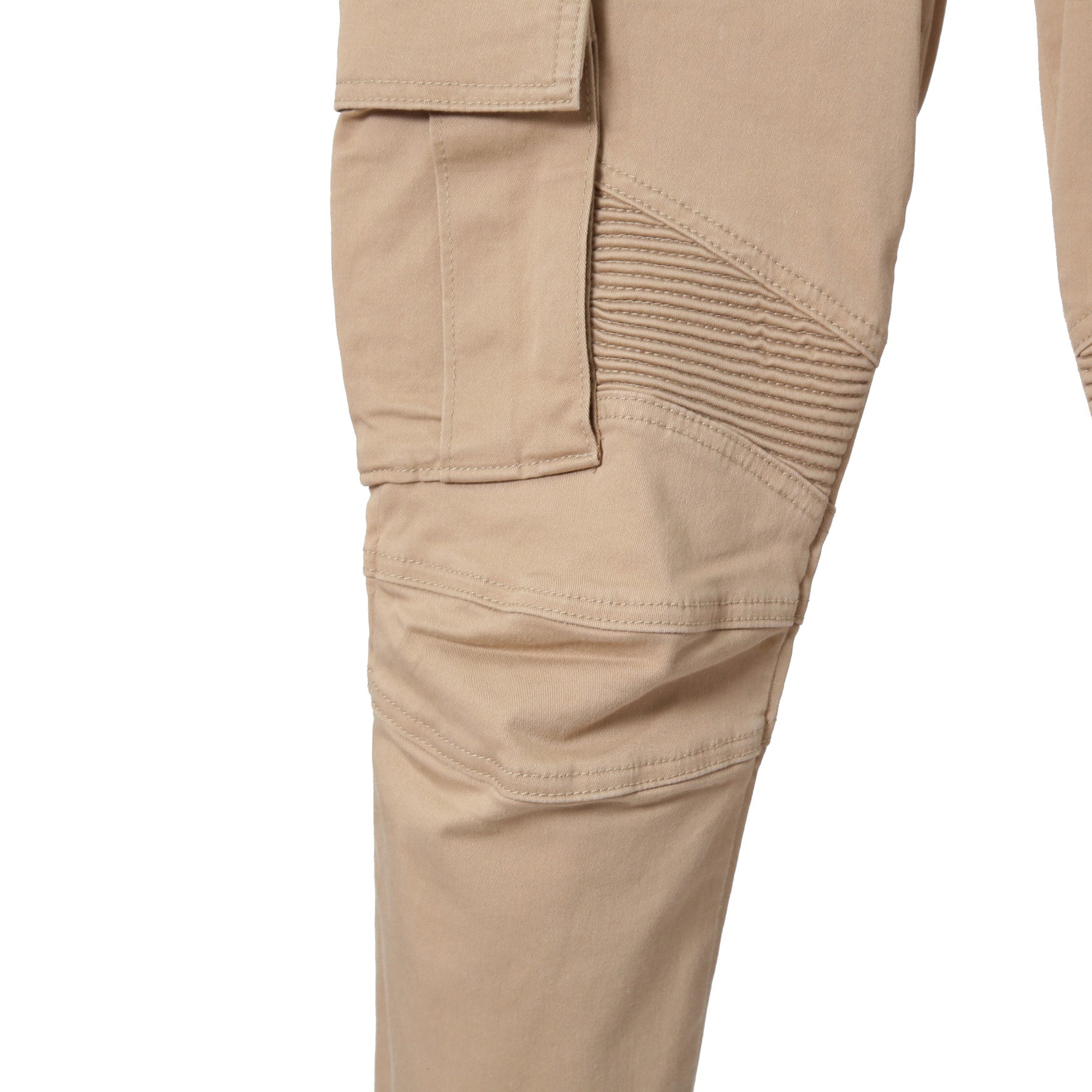 BALMAN バルマン / 蛇腹 バイカー スリム カーゴ パンツ / スキニー / size 29 (BEIGE)