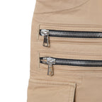 BALMAN バルマン / 蛇腹 バイカー スリム カーゴ パンツ / スキニー / size 29 (BEIGE)