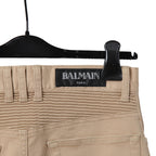 BALMAN バルマン / 蛇腹 バイカー スリム カーゴ パンツ / スキニー / size 29 (BEIGE)