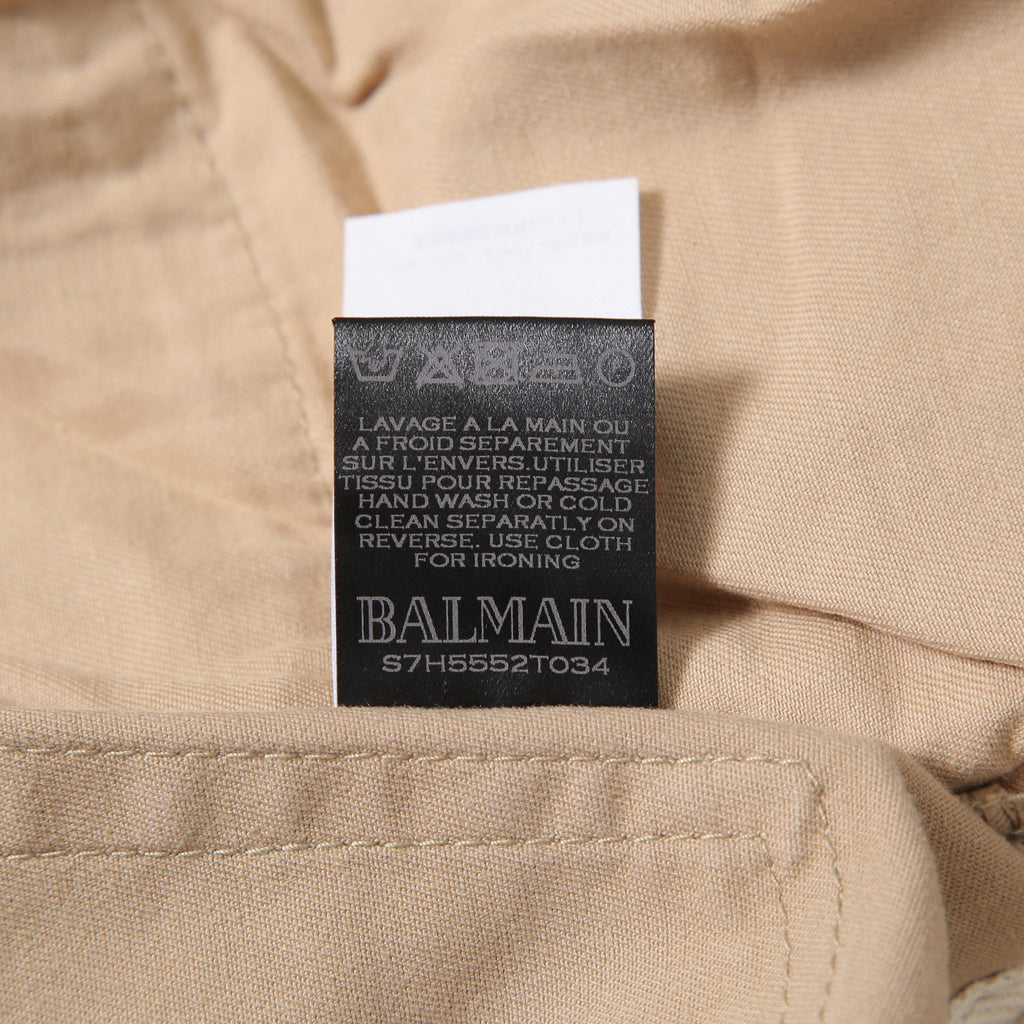 BALMAN バルマン / 蛇腹 バイカー スリム カーゴ パンツ / スキニー / size 29 (BEIGE)