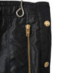 新品 CELINE セリーヌ / トリオンフ ゴールド 刻印ボタン /  裏キルティング スカート/ 2Z283020T / size 38 (M) BLACK