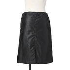 新品 CELINE セリーヌ / トリオンフ ゴールド 刻印ボタン /  裏キルティング スカート/ 2Z283020T / size 38 (M) BLACK