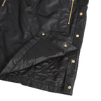 新品 CELINE セリーヌ / トリオンフ ゴールド 刻印ボタン /  裏キルティング スカート/ 2Z283020T / size 38 (M) BLACK