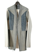 極美品 RICK OWENS / 22SS CAMICIA IN DENIM Larry Color Block Denim Jacket / RR01B1228-HUDEG / size 46 リックオウエンス
