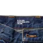 CELINE セリーヌ / 23SS エディスリマン期 / トリオンフ ゴールドチェーン デニム ミニスカート / size 27 (INDIGO) レディース