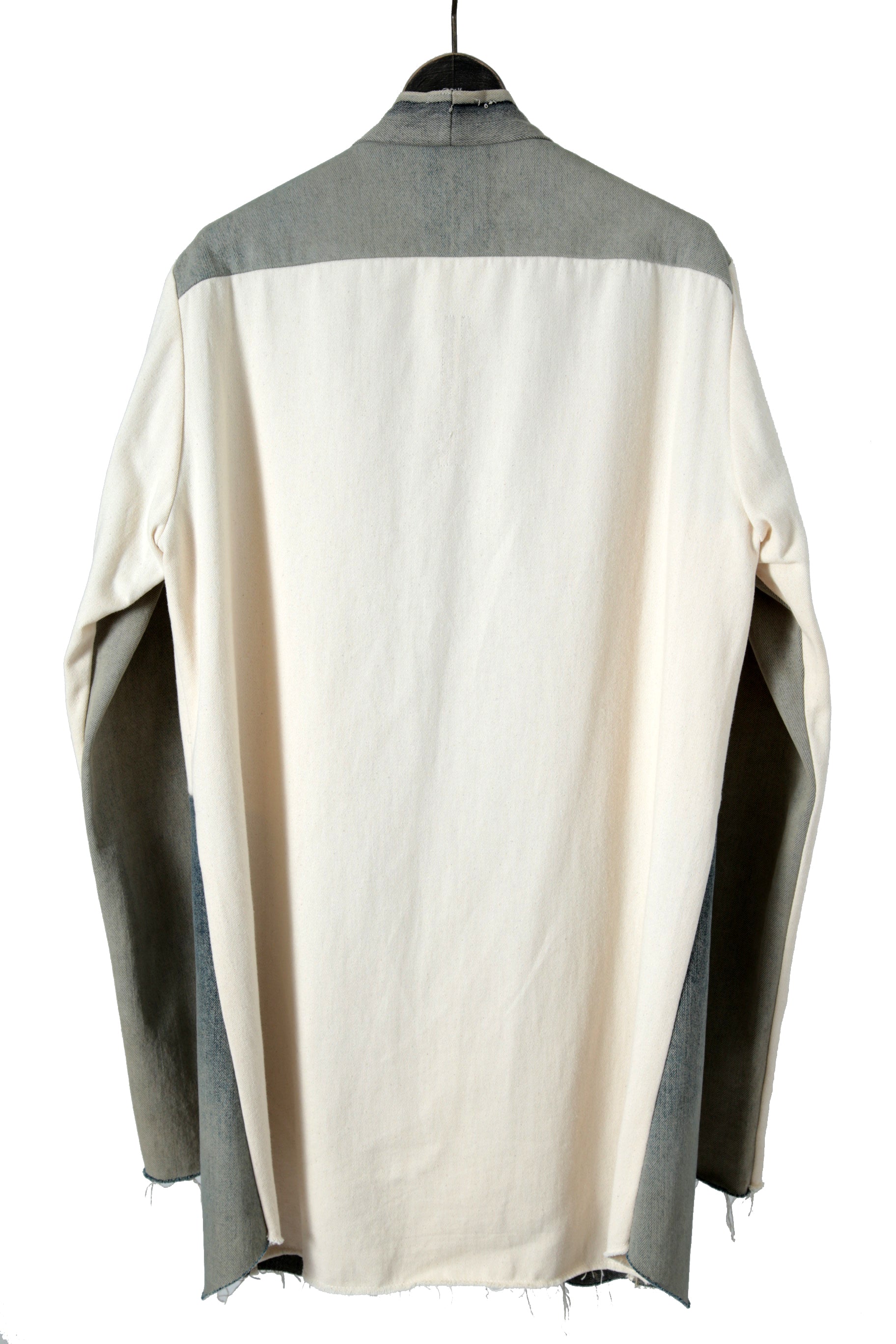 極美品 RICK OWENS / 22SS CAMICIA IN DENIM Larry Color Block Denim Jacket / RR01B1228-HUDEG / size 46 リックオウエンス