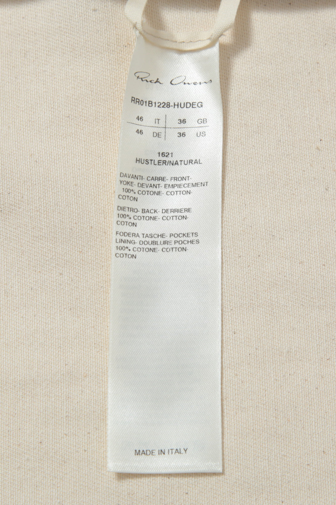 極美品 RICK OWENS / 22SS CAMICIA IN DENIM Larry Color Block Denim Jacket / RR01B1228-HUDEG / size 46 リックオウエンス