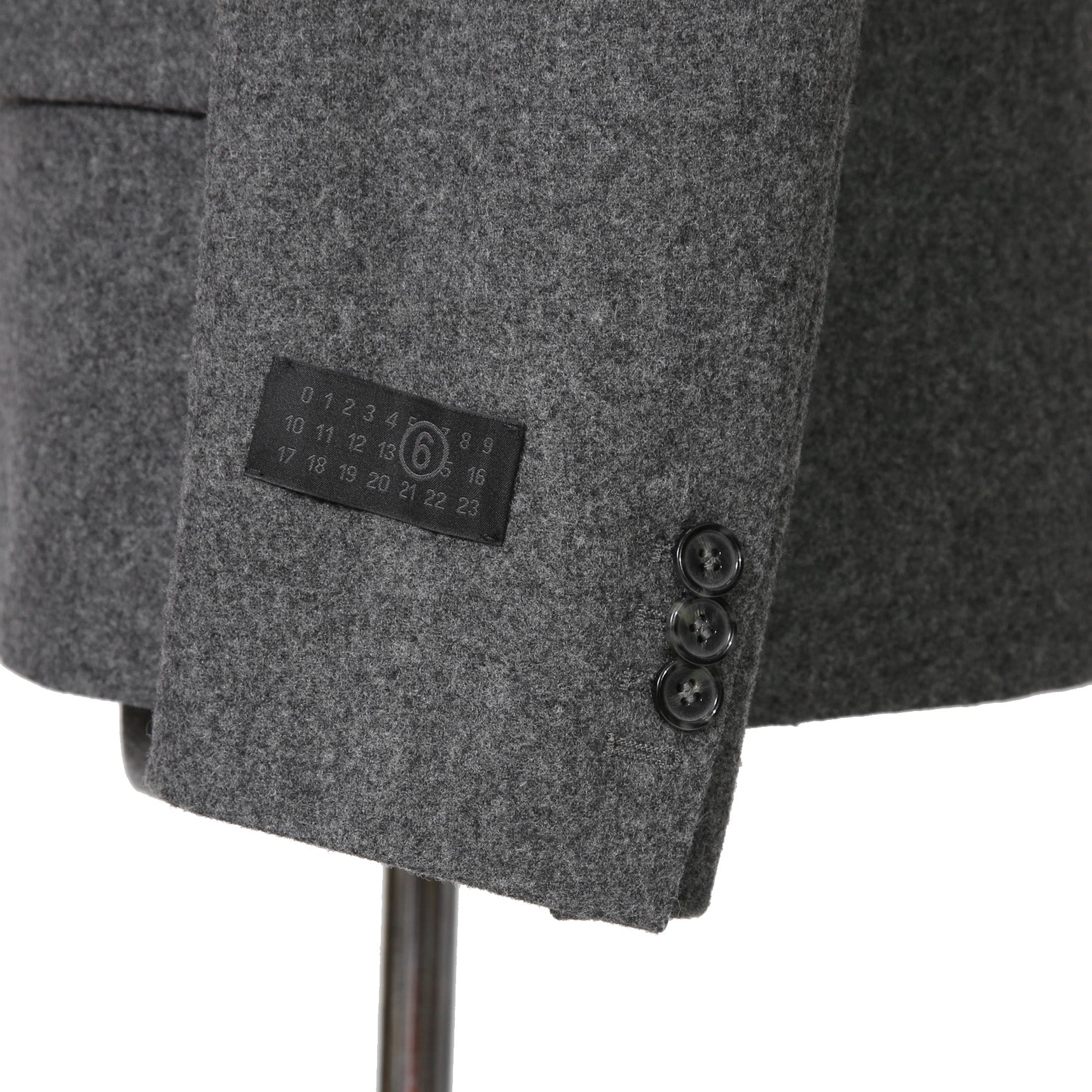 新品 MM6 メゾン マルジェラ / 23AW 袖タグ ウール メルトン ジャケット / SH0BN0016M35466860M / size 46 (GRAY)