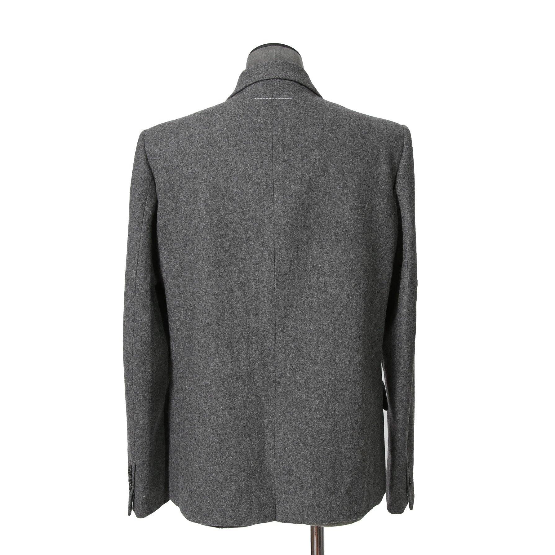 新品 MM6 メゾン マルジェラ / 23AW 袖タグ ウール メルトン ジャケット / SH0BN0016M35466860M / size 46 (GRAY)