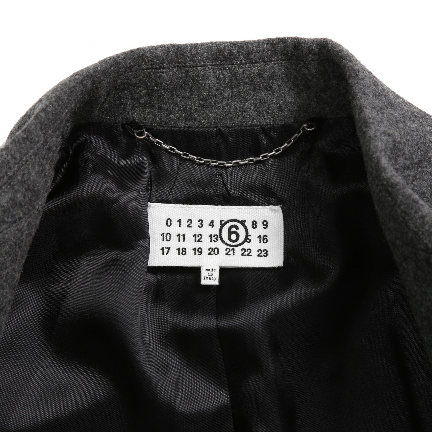 新品 MM6 メゾン マルジェラ / 23AW 袖タグ ウール メルトン ジャケット / SH0BN0016M35466860M / size 46 (GRAY)
