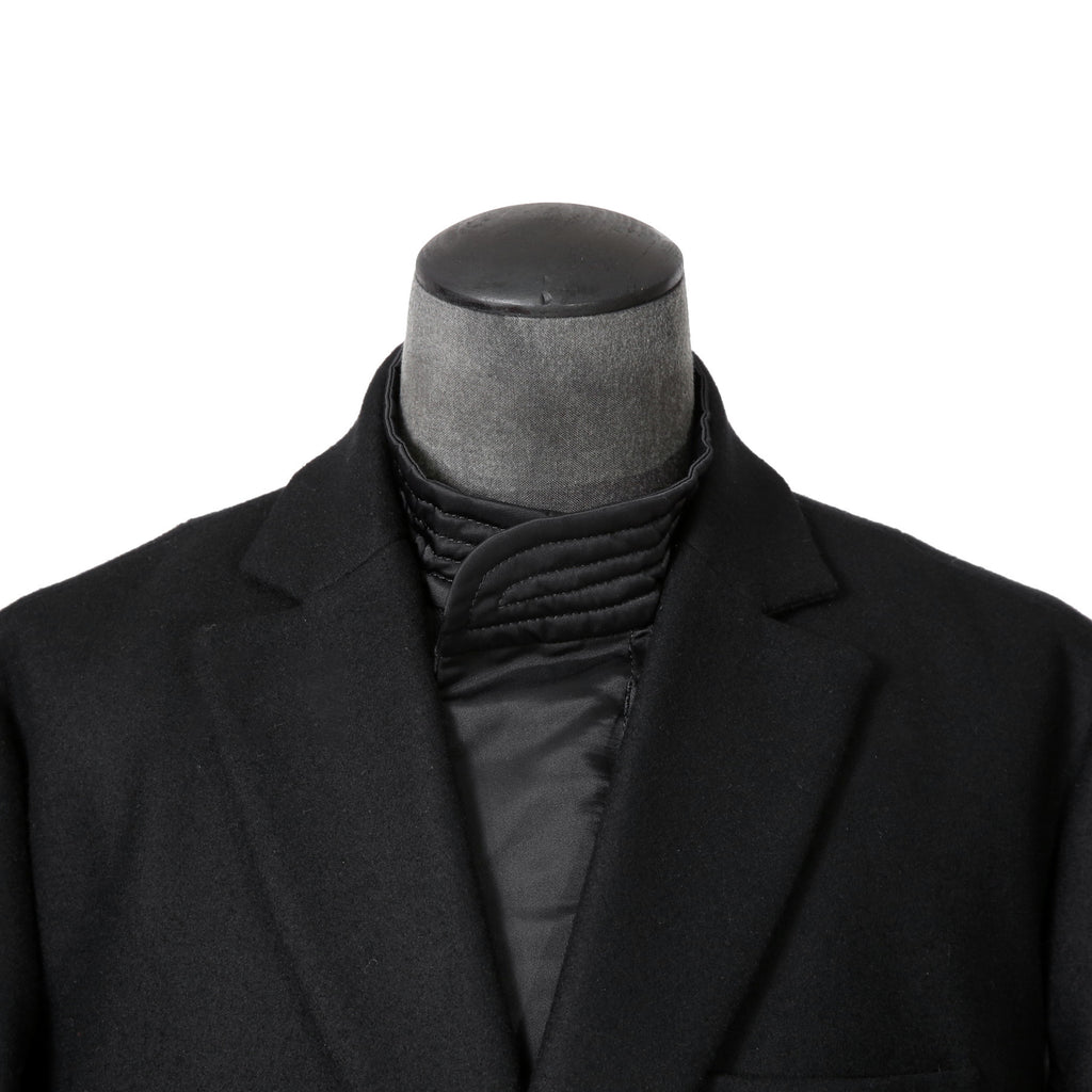 sacai サカイ / 美品 23AW ウール メルトン ドッキング コート / 23-03114M / size 1 (BLACK)