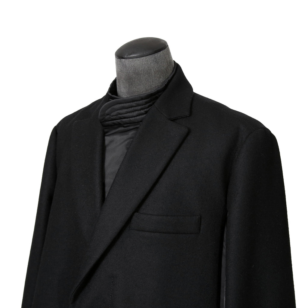 sacai サカイ / 美品 23AW ウール メルトン ドッキング コート / 23-03114M / size 1 (BLACK)