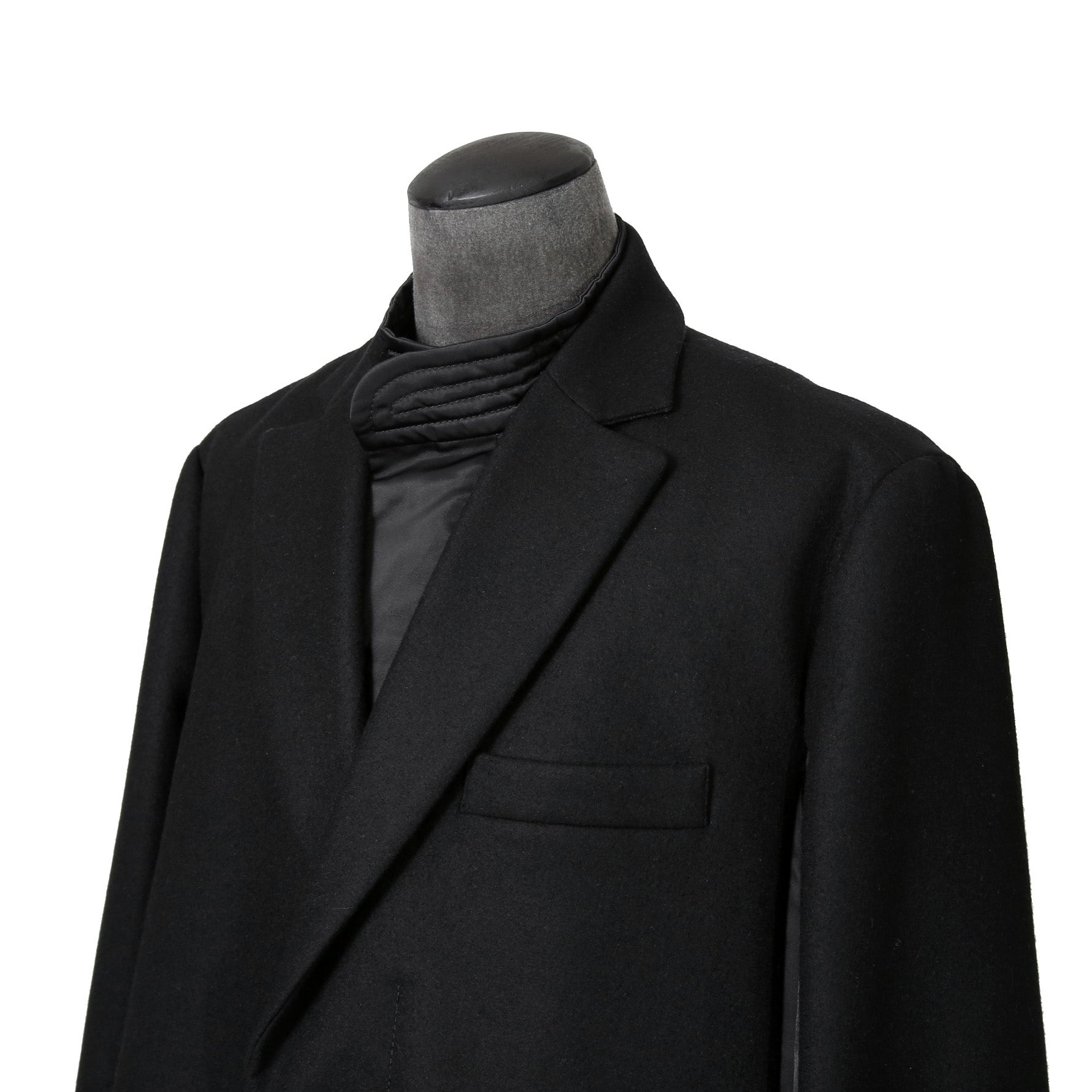 sacai サカイ / 美品 23AW ウール メルトン ドッキング コート / 23-03114M / size 1 (BLACK)