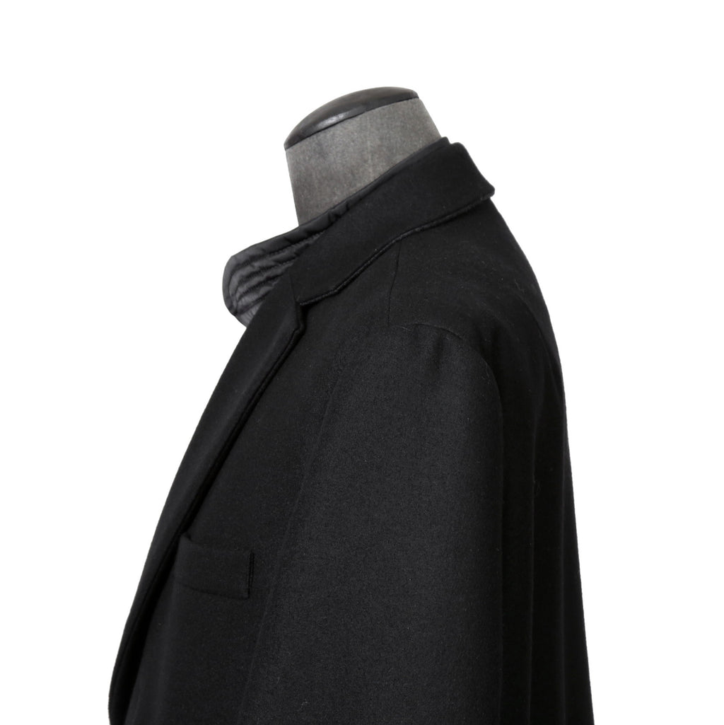 sacai サカイ / 美品 23AW ウール メルトン ドッキング コート / 23-03114M / size 1 (BLACK)