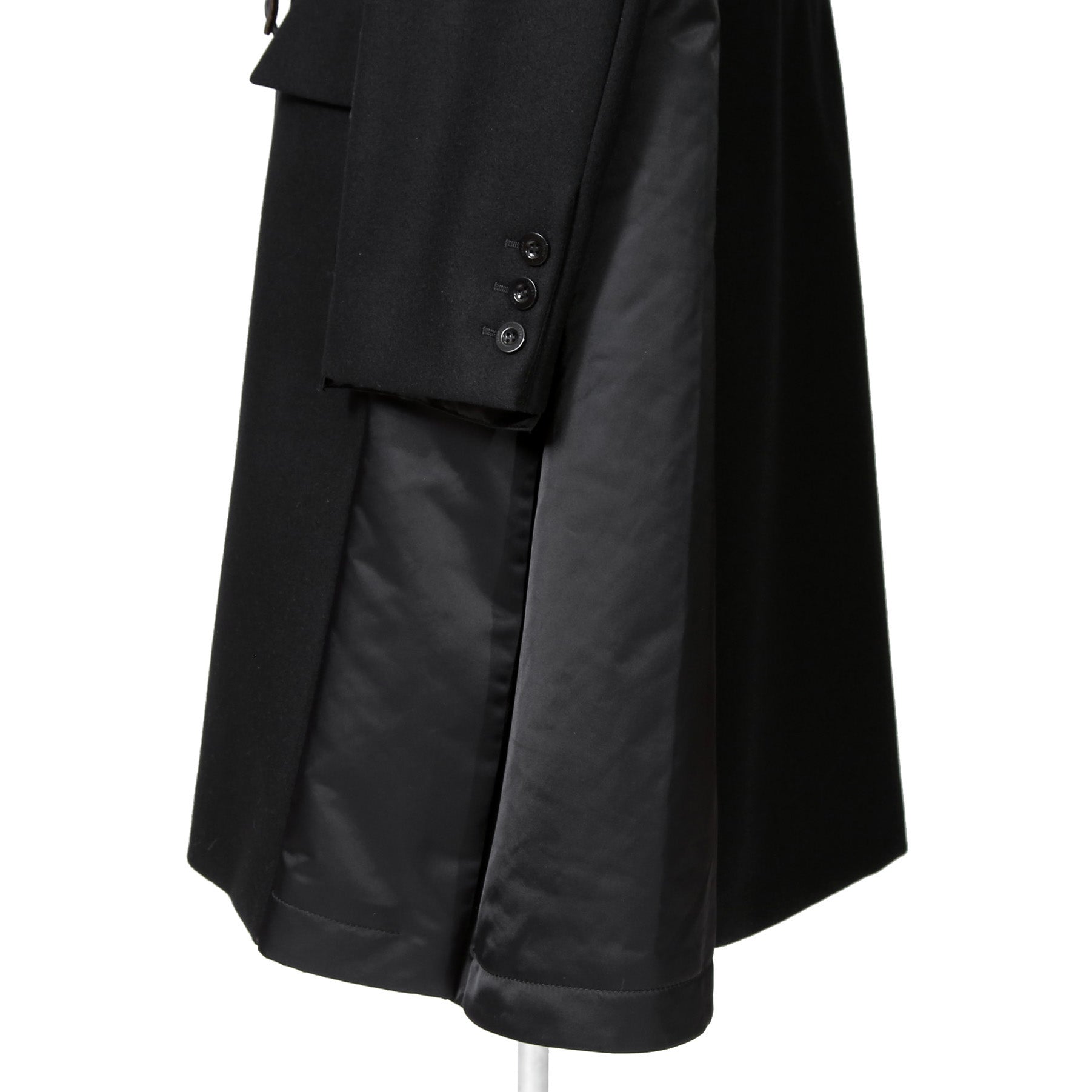 sacai サカイ / 美品 23AW ウール メルトン ドッキング コート / 23-03114M / size 1 (BLACK)