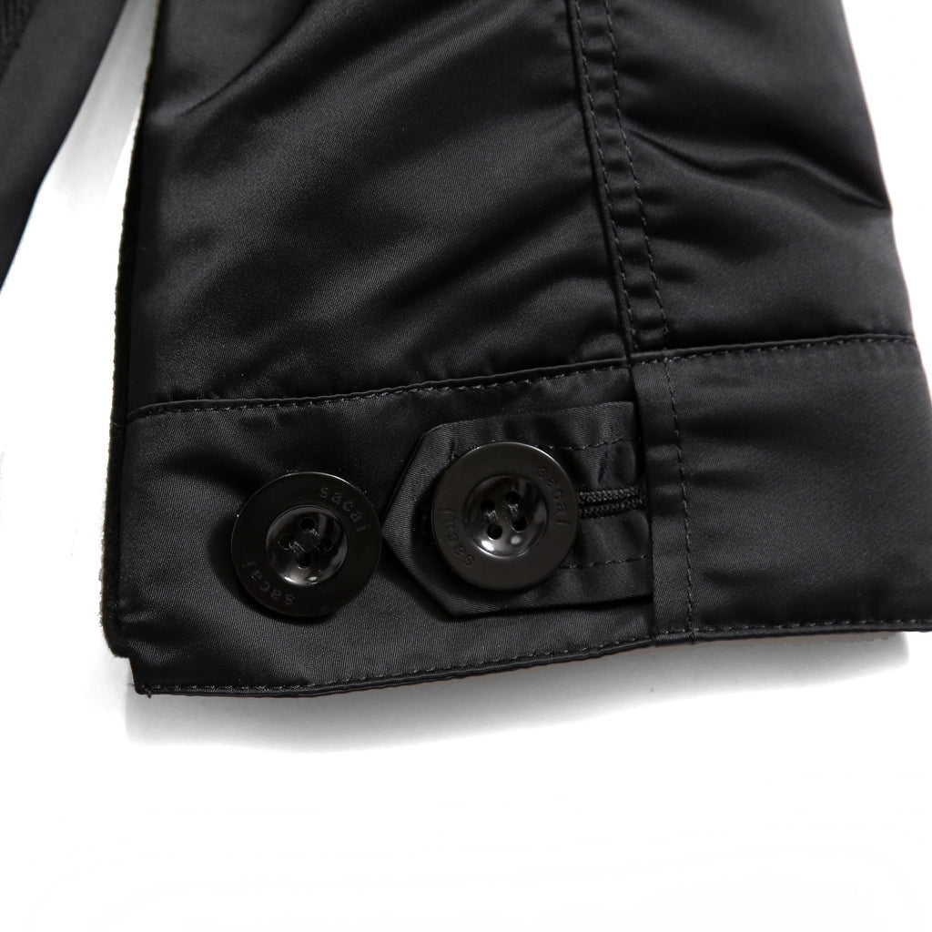 sacai サカイ / 美品 23AW ウール メルトン ドッキング コート / 23-03114M / size 1 (BLACK)