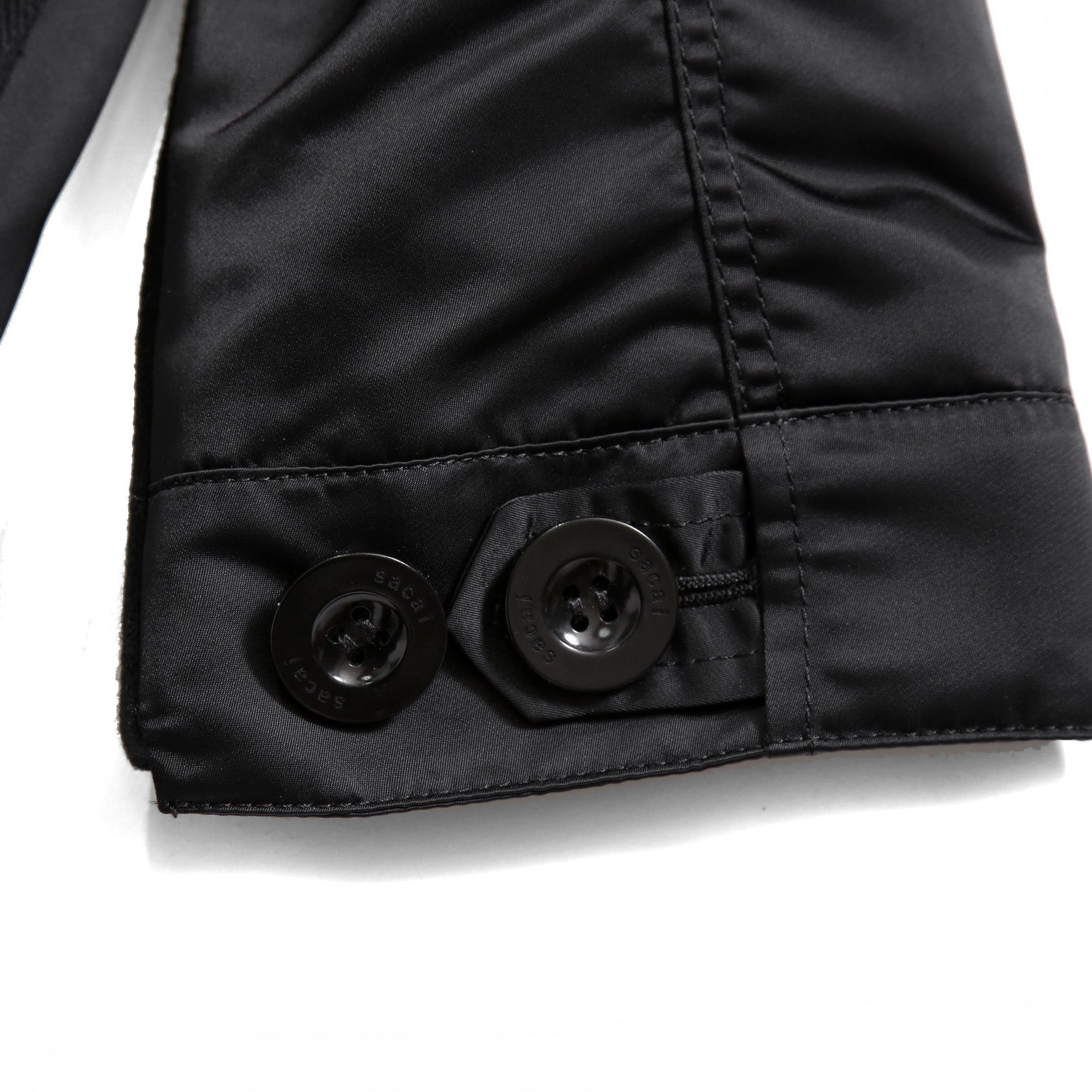 sacai サカイ / 美品 23AW ウール メルトン ドッキング コート / 23-03114M / size 1 (BLACK)