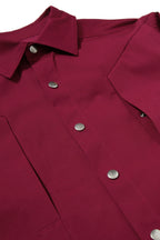 美品 RICK OWENS リックオウエンス / 22FW Jumbo Fogpocket Outershirt Jacket アウターシャツ / RU01C4745-TE / size 46 (23 FUCHSIA)