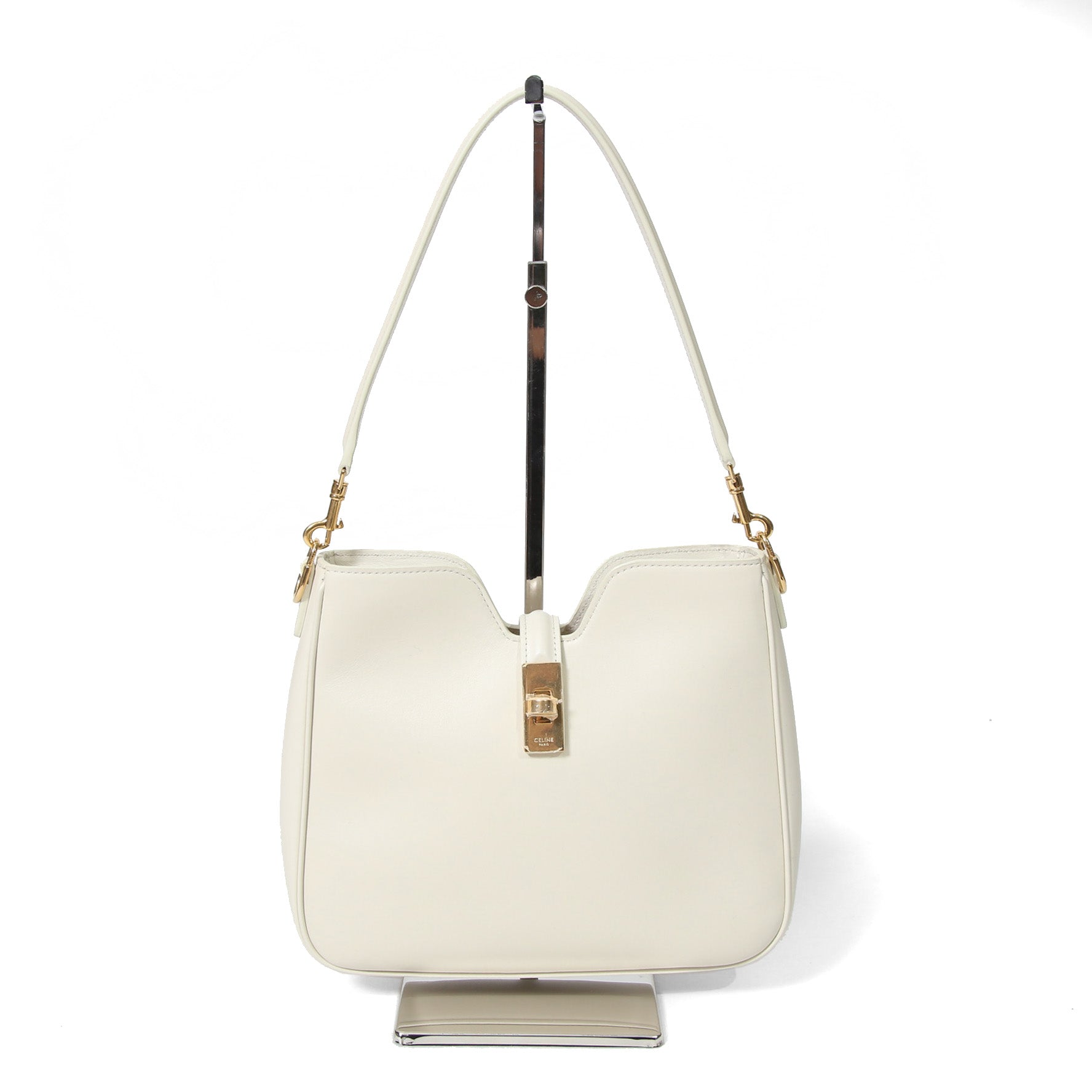 新品 CELINE セリーヌ / 24年製 スモール カミーユ 16（セーズ）ソフト バッグ / スムースカーフスキン / (rice)