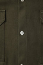 美品 RICK OWENS リックオウエンス / 22FW OVERSIZE OUTER SHIRT オーバーサイズ アウターシャツ / RU02B2728-CF / size 46 (15 GREEN)