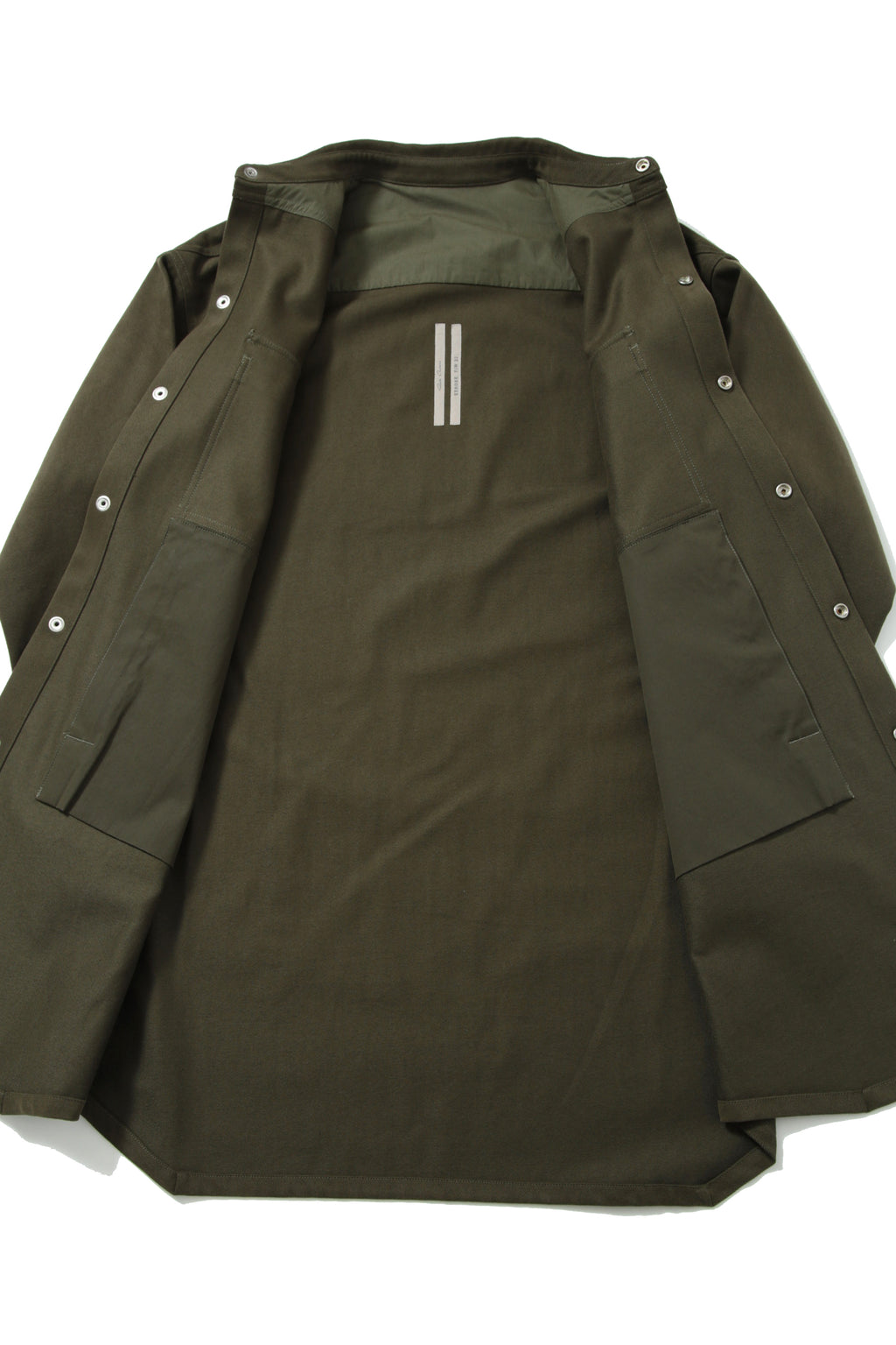 美品 RICK OWENS リックオウエンス / 22FW OVERSIZE OUTER SHIRT オーバーサイズ アウターシャツ / RU02B2728-CF / size 46 (15 GREEN)