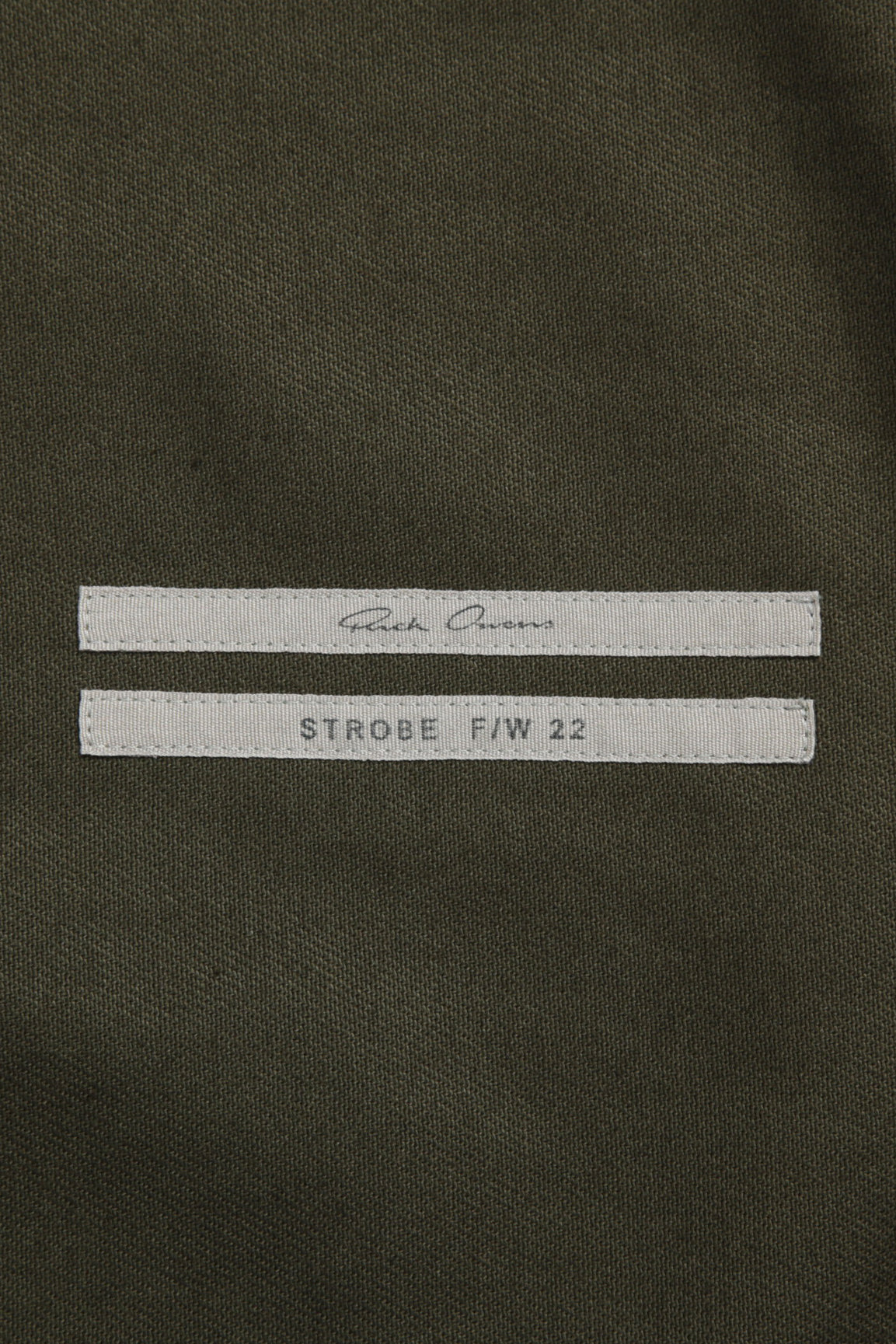 美品 RICK OWENS リックオウエンス / 22FW OVERSIZE OUTER SHIRT オーバーサイズ アウターシャツ / RU02B2728-CF / size 46 (15 GREEN)