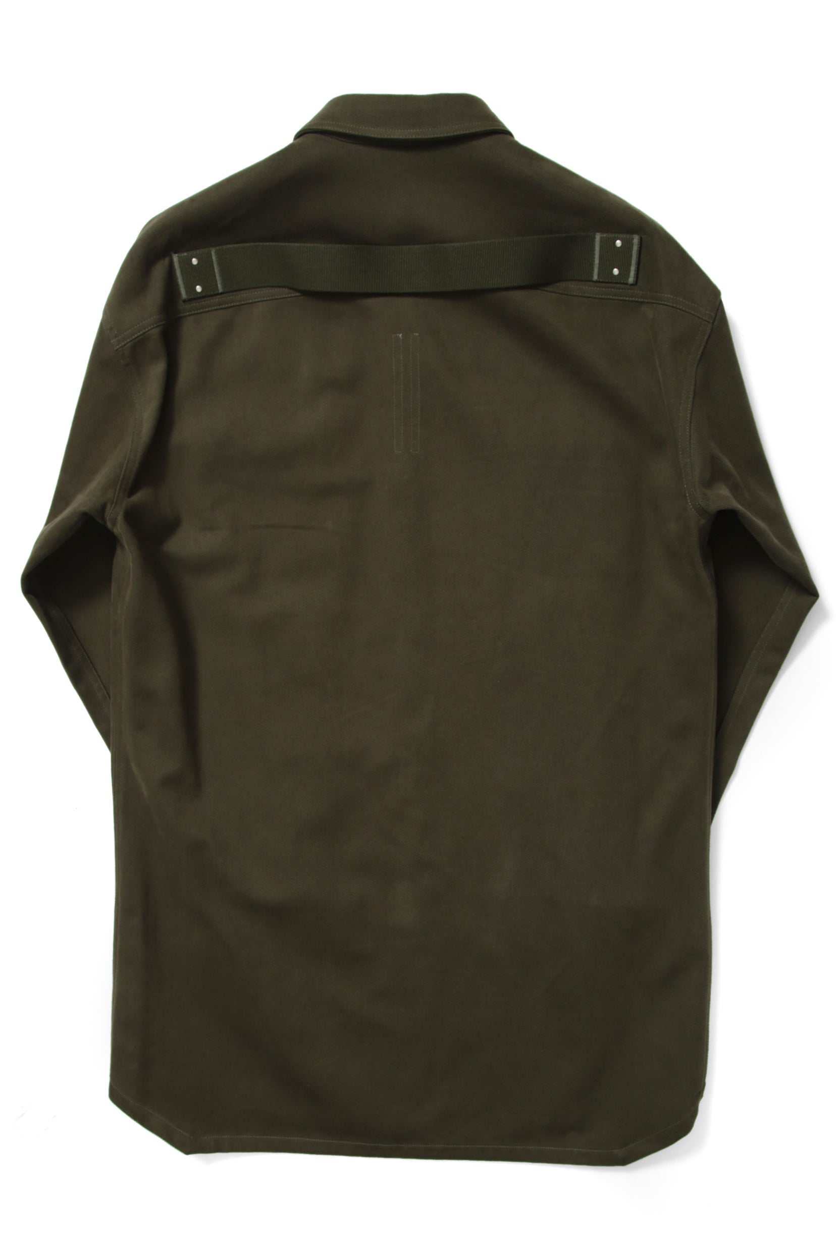 美品 RICK OWENS リックオウエンス / 22FW OVERSIZE OUTER SHIRT オーバーサイズ アウターシャツ / RU02B2728-CF / size 46 (15 GREEN)