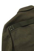 美品 RICK OWENS リックオウエンス / 22FW OVERSIZE OUTER SHIRT オーバーサイズ アウターシャツ / RU02B2728-CF / size 46 (15 GREEN)