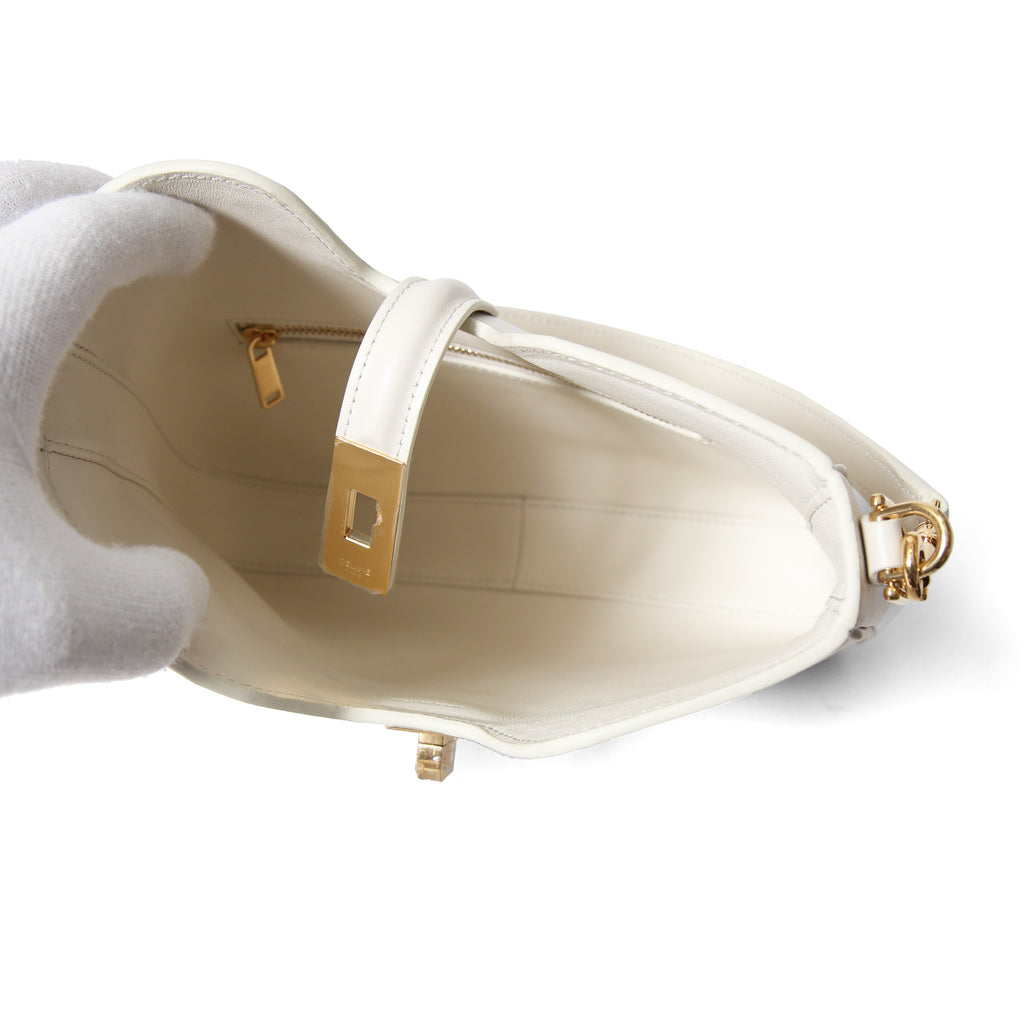 新品 CELINE セリーヌ / 24年製 スモール カミーユ 16（セーズ）ソフト バッグ / スムースカーフスキン / (rice)