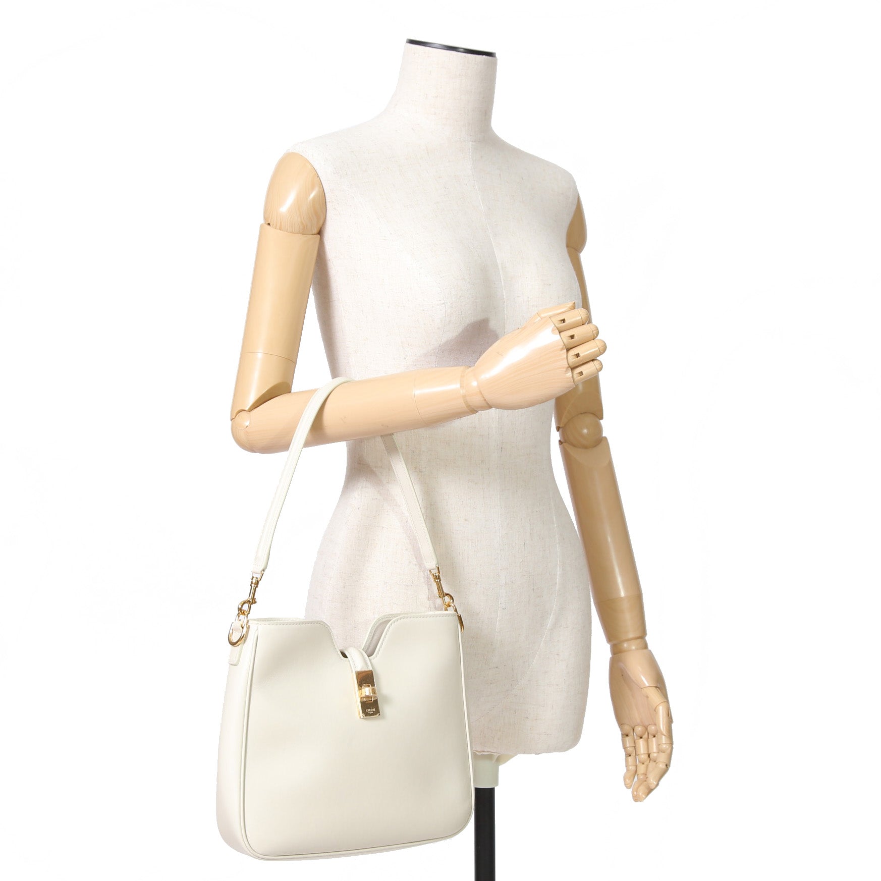 新品 CELINE セリーヌ / 24年製 スモール カミーユ 16（セーズ）ソフト バッグ / スムースカーフスキン / (rice)