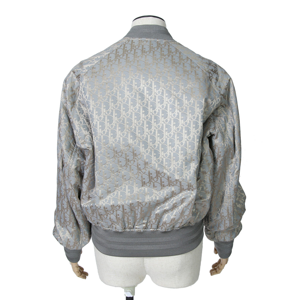 Dior ディオール / 21SS 美品 キムジョーンズ期 / オブリーク総柄 リバーシブル 中綿 ボンバージャケット / 183C432A5043 / size 44 (GRAY)