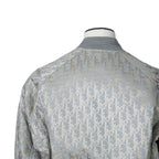 Dior ディオール / 21SS 美品 キムジョーンズ期 / オブリーク総柄 リバーシブル 中綿 ボンバージャケット / 183C432A5043 / size 44 (GRAY)