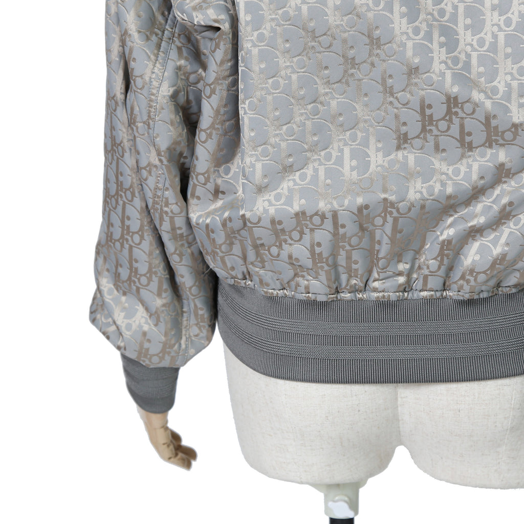 Dior ディオール / 21SS 美品 キムジョーンズ期 / オブリーク総柄 リバーシブル 中綿 ボンバージャケット / 183C432A5043 / size 44 (GRAY)