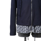 Dior ディオール / 19AW キムジョーンズ期 / オブリーク総柄裏地 トロッター ダメージ加工 ジャケット / 923C471A4120 / size 44 (NAVY)