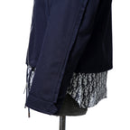 Dior ディオール / 19AW キムジョーンズ期 / オブリーク総柄裏地 トロッター ダメージ加工 ジャケット / 923C471A4120 / size 44 (NAVY)