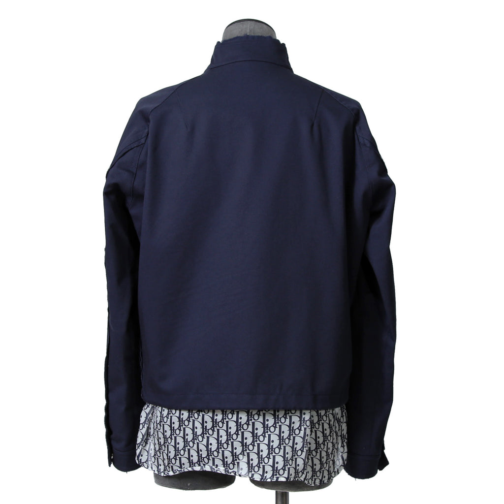 Dior ディオール / 19AW キムジョーンズ期 / オブリーク総柄裏地 トロッター ダメージ加工 ジャケット / 923C471A4120 / size 44 (NAVY)