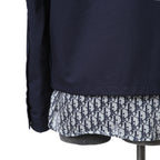 Dior ディオール / 19AW キムジョーンズ期 / オブリーク総柄裏地 トロッター ダメージ加工 ジャケット / 923C471A4120 / size 44 (NAVY)