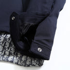 Dior ディオール / 19AW キムジョーンズ期 / オブリーク総柄裏地 トロッター ダメージ加工 ジャケット / 923C471A4120 / size 44 (NAVY)