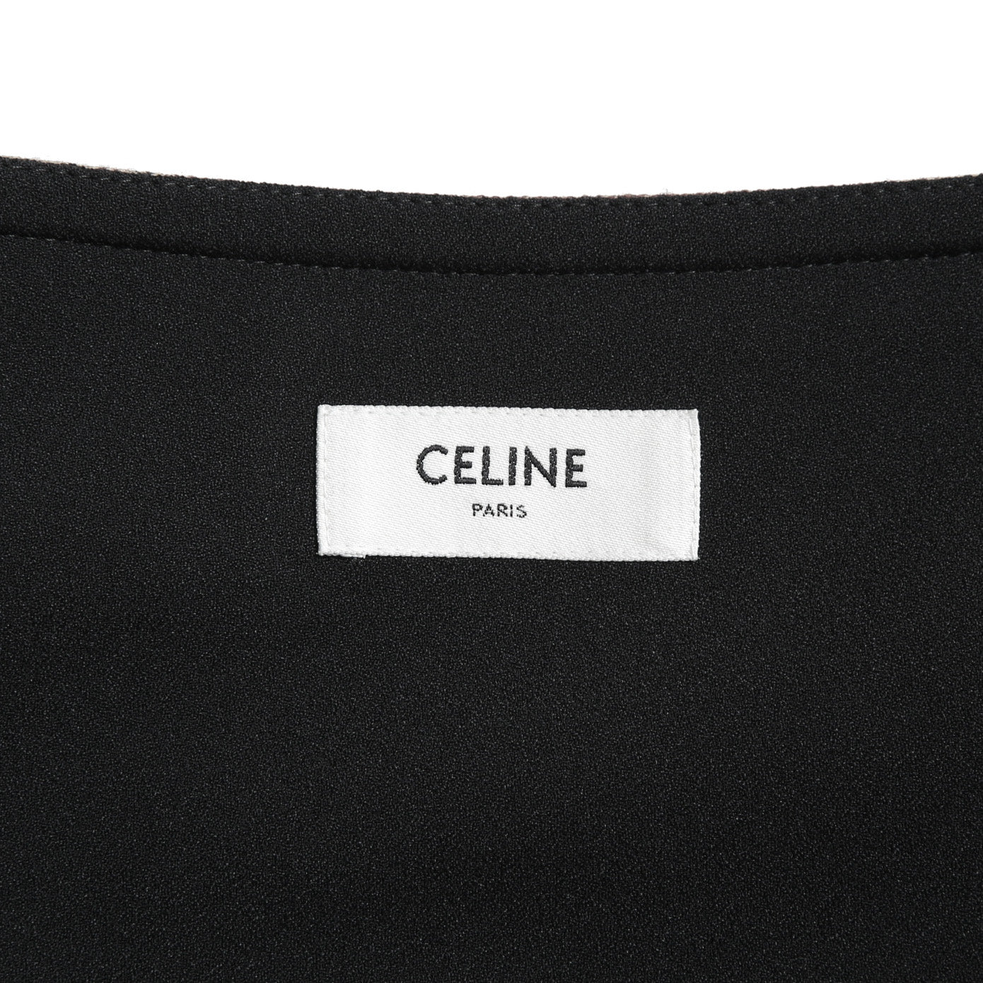 CELINE セリーヌ / 20AW 極美品 千鳥格子(ダブルハンドトゥース) チェルシージャケット フリルスカート / セットアップ / コットンxウール / 2V77R064V 28BZ / 2J677064V 28BZ / size 38 (BROWN)