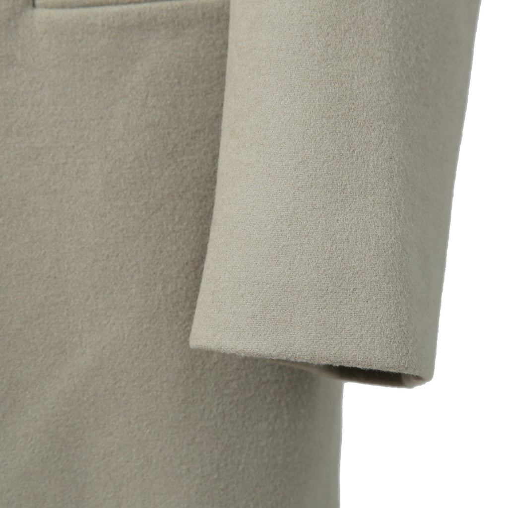 CELINE セリーヌ / フィービー期  / クロンビーコート / ウール  メルトン / 2 8H28 / 7165 / size 36 (セージベージュ)