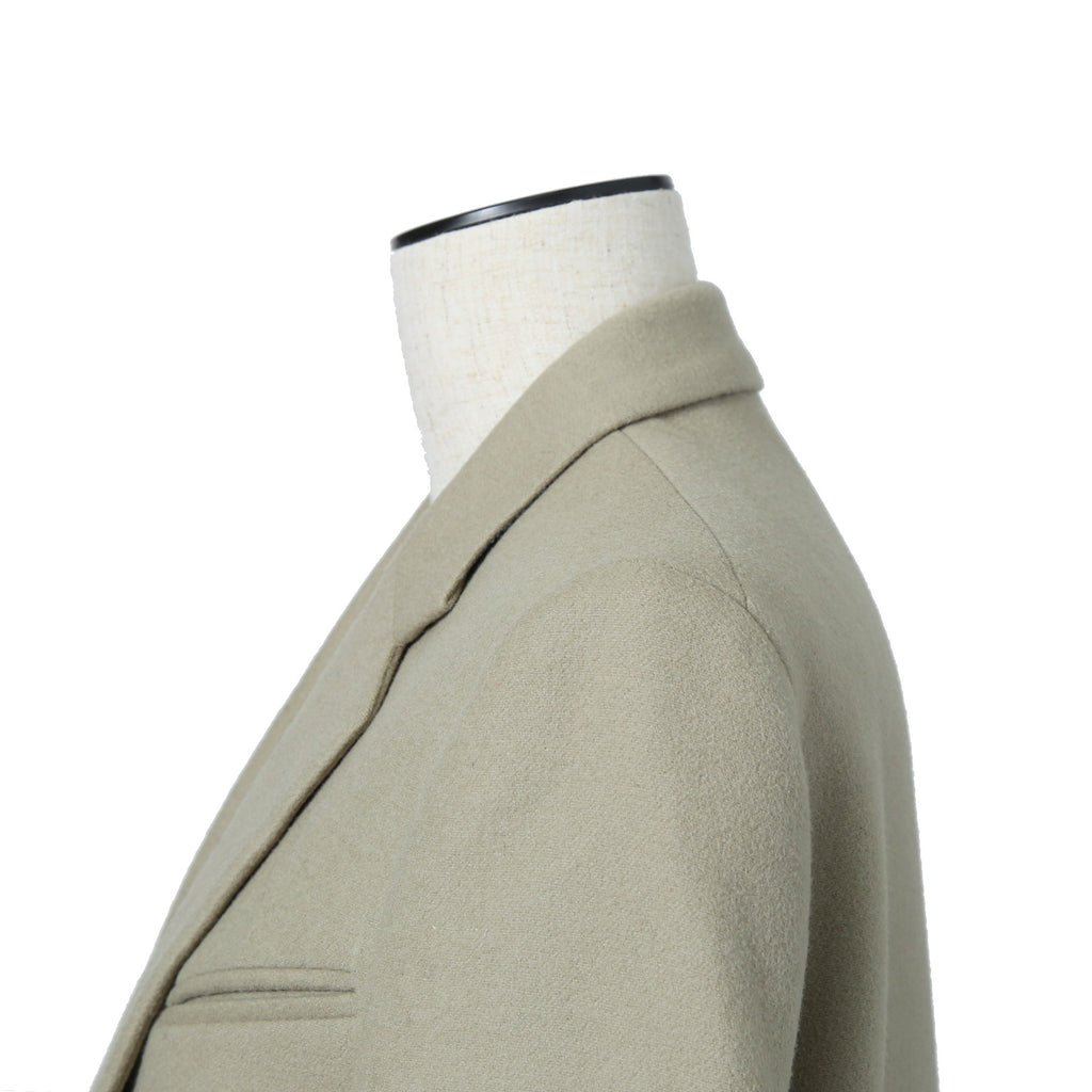 CELINE セリーヌ / フィービー期  / クロンビーコート / ウール  メルトン / 2 8H28 / 7165 / size 36 (セージベージュ)