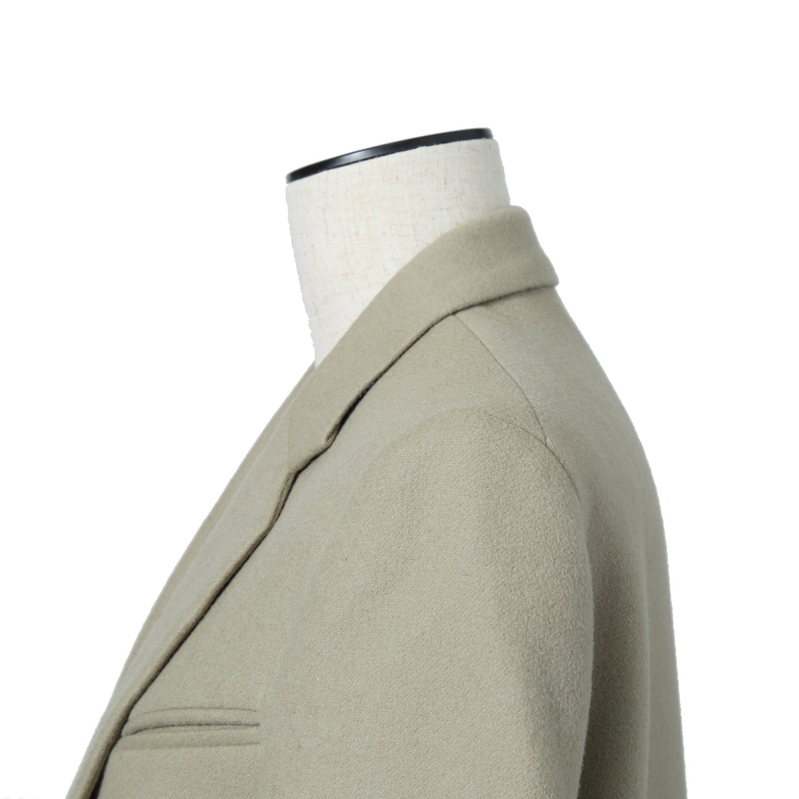 CELINE セリーヌ / フィービー期  / クロンビーコート / ウール  メルトン / 2 8H28 / 7165 / size 36 (セージベージュ)