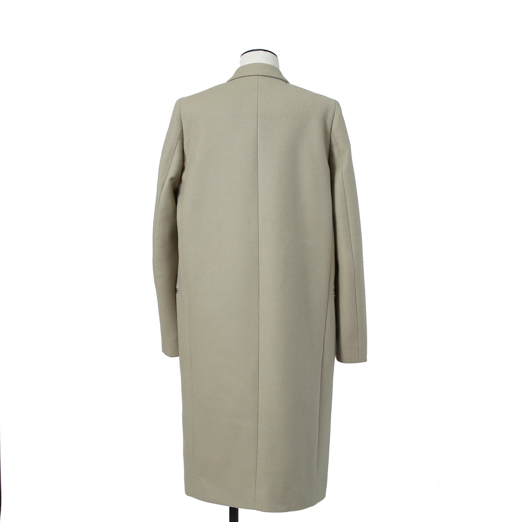 CELINE セリーヌ / フィービー期  / クロンビーコート / ウール  メルトン / 2 8H28 / 7165 / size 36 (セージベージュ)